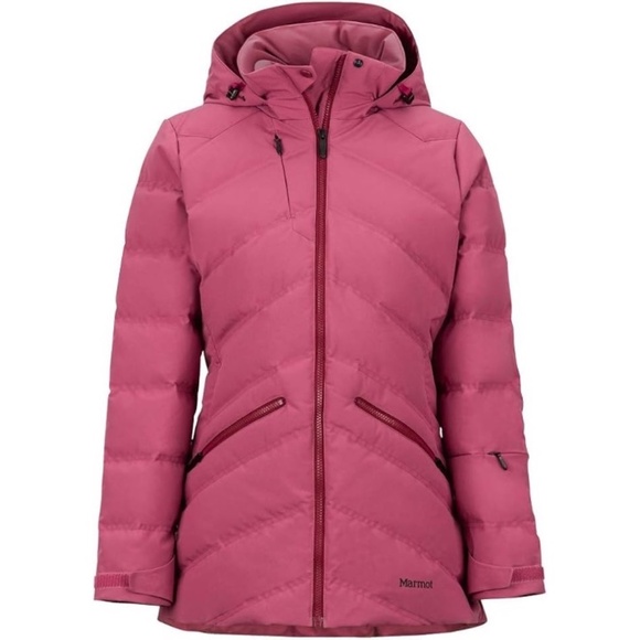 Marmot Val D'Sere 700 Down Fill Women's Ski Jacket - Dry Rose - Medium - Warm! - Picture 1 of 8